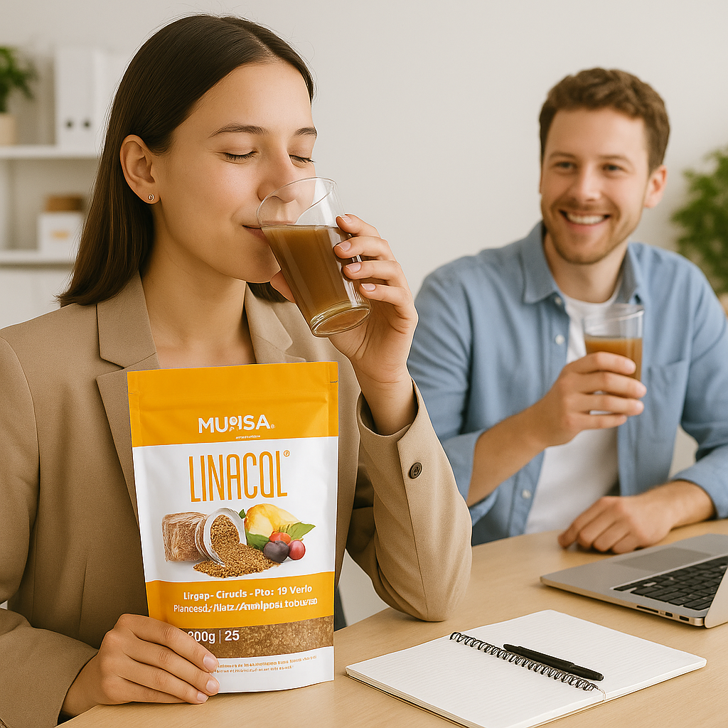 Linacol Munsa Fibra 500g Ciruela + Linaza + Piña +té Verde