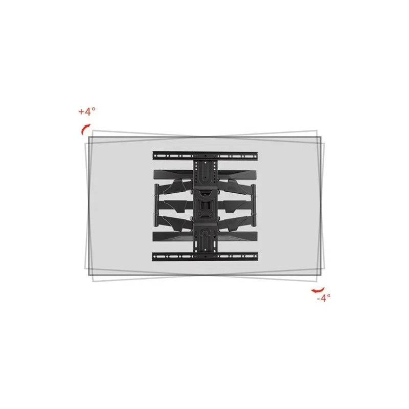 Soporte Para Tv Extensible Doble Nb Northbayou P6 De 40 A 80 Color Negro