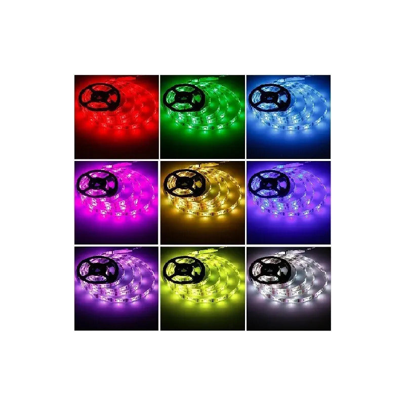 Cinta Led Rgb Multicolor X 5 Metros Con Bluetooh Multicolor 12v