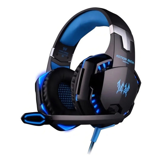 Auriculares Gamer Kotion G2000 Over-ear Negro/azul