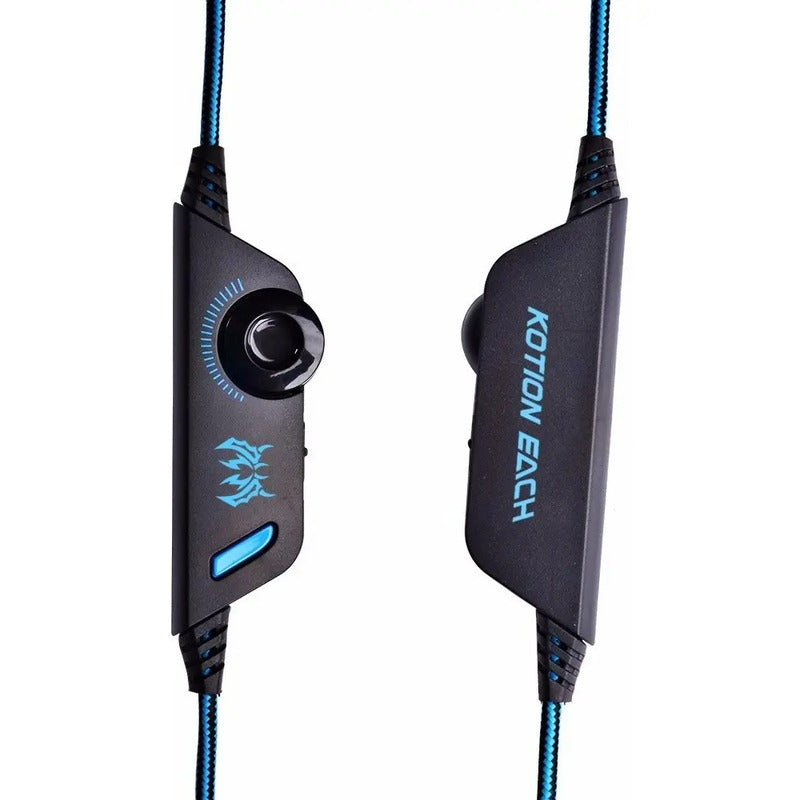 Auriculares Gamer Kotion G2000 Over-ear Negro/azul
