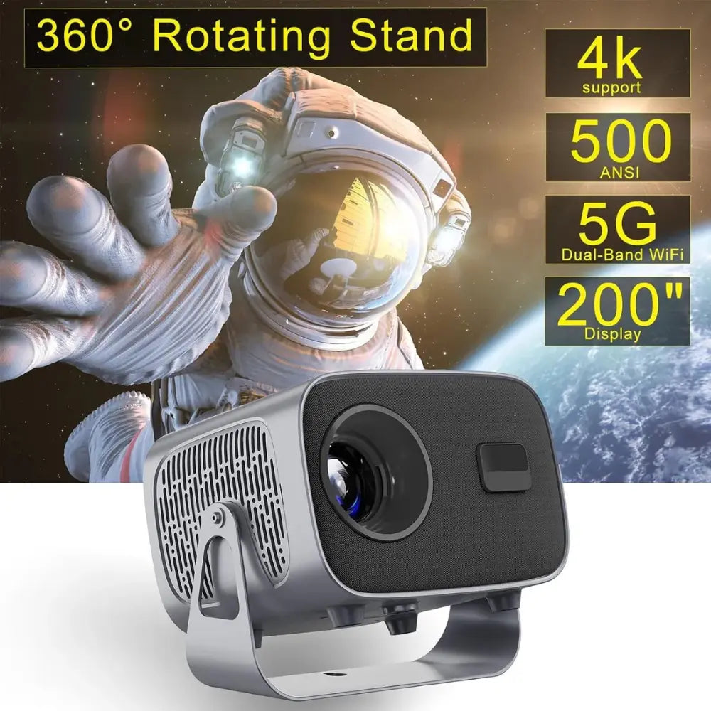 Proyector 4k Inteligente A10 Android Smart Tv 500 Ansi Lumen