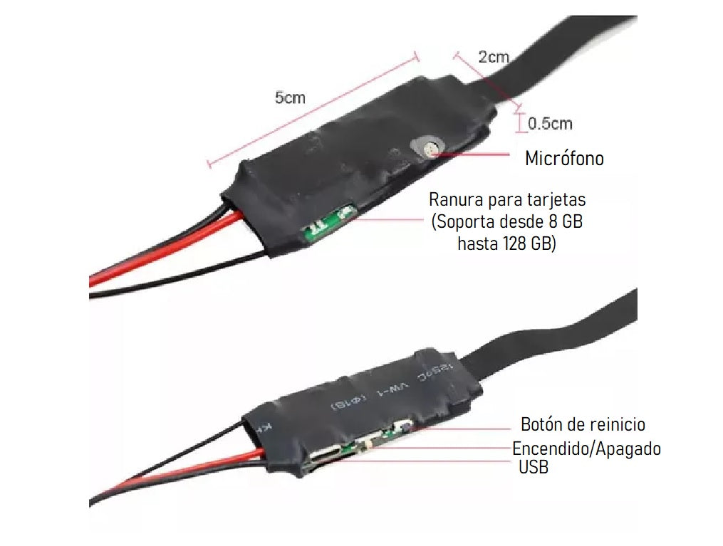Mini Cámara Espía Inalámbrica Full Hd 1080px Discreta Oculta