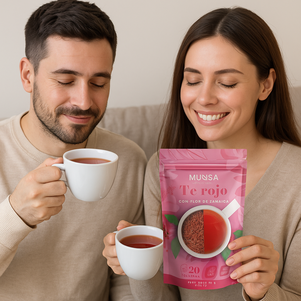 Té Rojo Munsa Con Flor De Jamaica Detox Natural