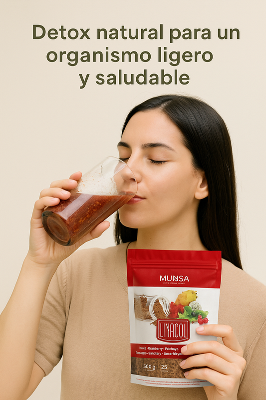 Linacol Limpieza Interna Con Fibra Linaza Cranberry Y Pitahaya