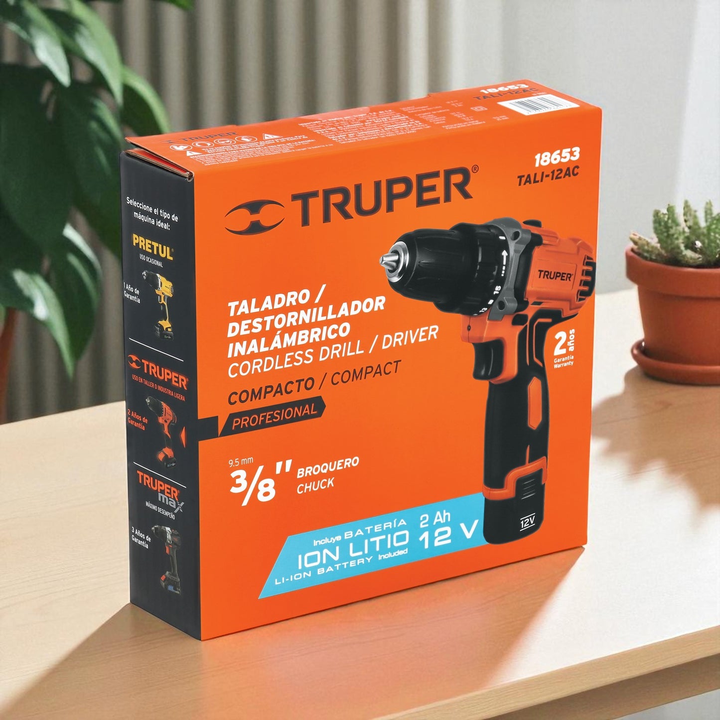 Taladro compacto 3/8", 12V, PRO