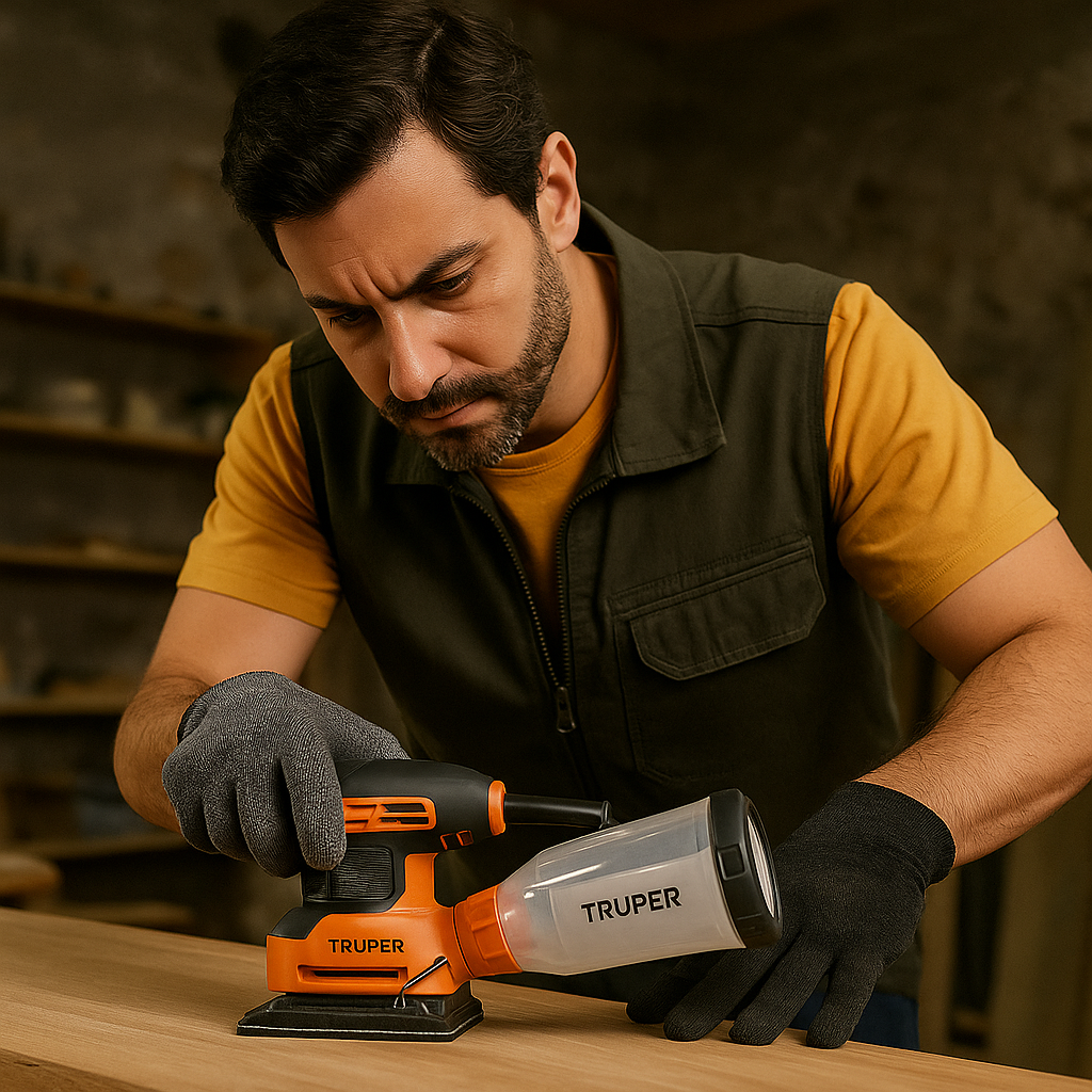 Lijadora Orbital Truper Lior-1/4a 240w Naranja