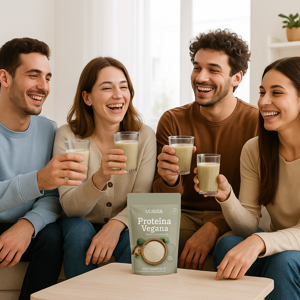 Proteína Vegana Munsa En Polvo Con Almendra Arveja Brócoli Y Espirulina Suplemento Natural Alto En Proteínas Energía Recuperación Muscular Saludable