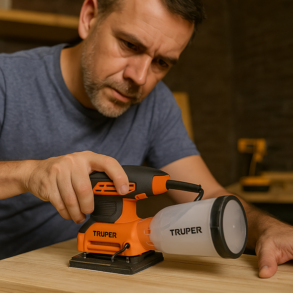 Lijadora Orbital Truper Lior-1/4a 240w Naranja