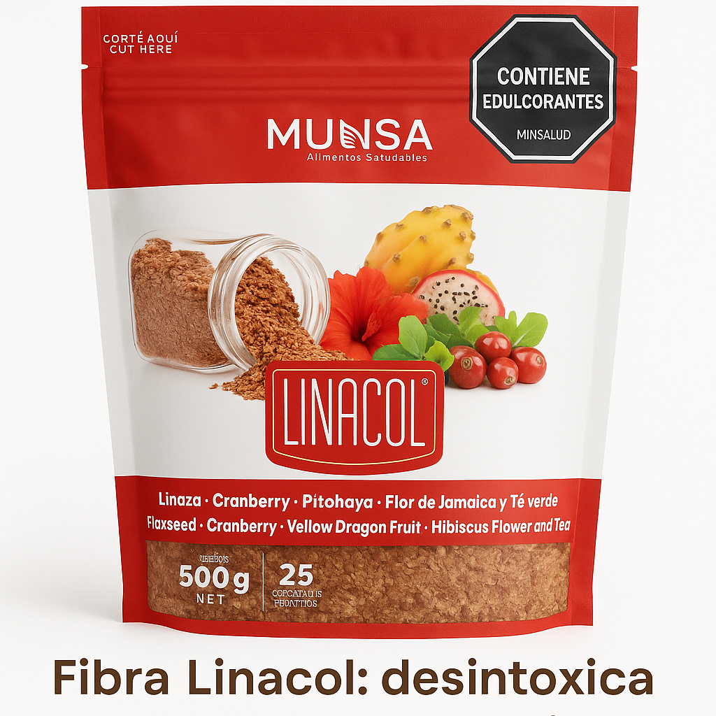 Linacol Limpieza Interna Con Fibra Linaza Cranberry Y Pitahaya