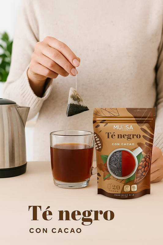 Té Negro Cacao Munsa Bienestar Y Placer Diario