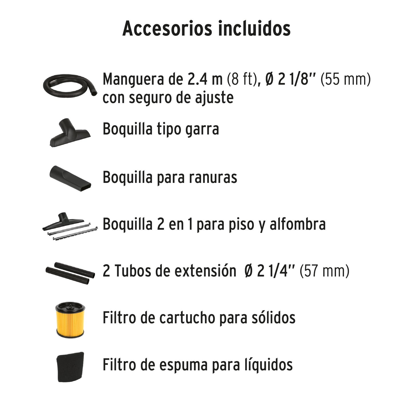Aspiradora de sólidos y líquidos, 16 gal, acero inox, TRUPER