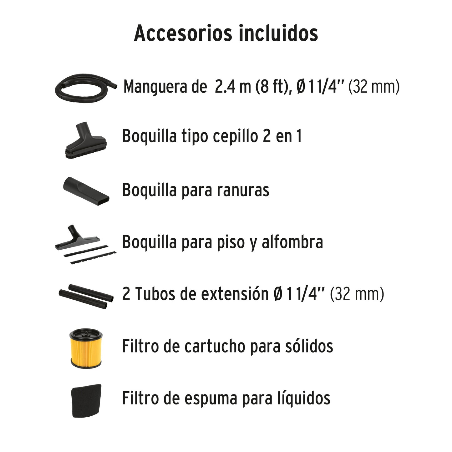 Aspiradora de sólidos y líquidos, 5 gal, acero inox, TRUPER