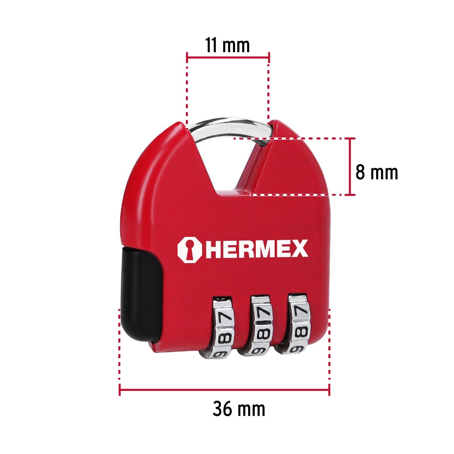Confianza Diaria Candado Hermex 36mm Metálico Combinación