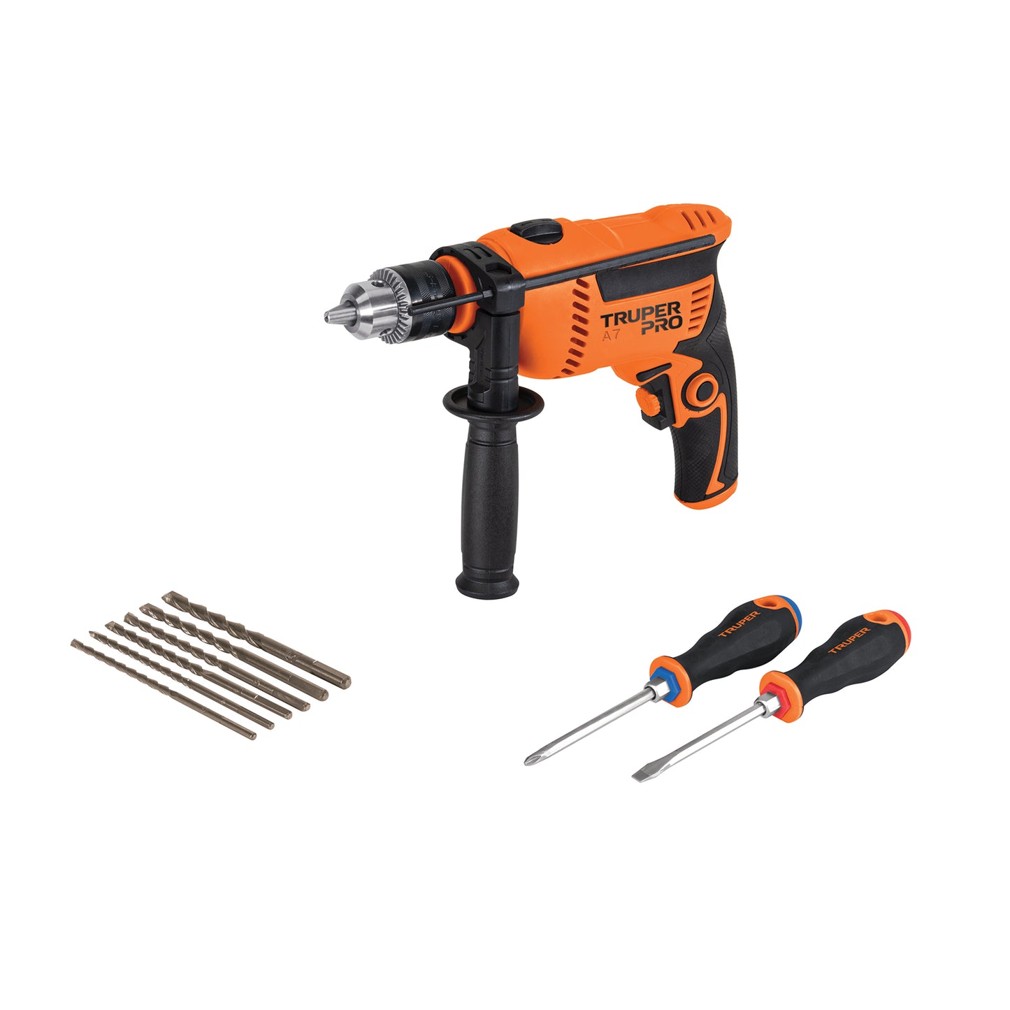 Combo rotomartillo 12 650W, 6 brocas y 2 desarmadores,PRO