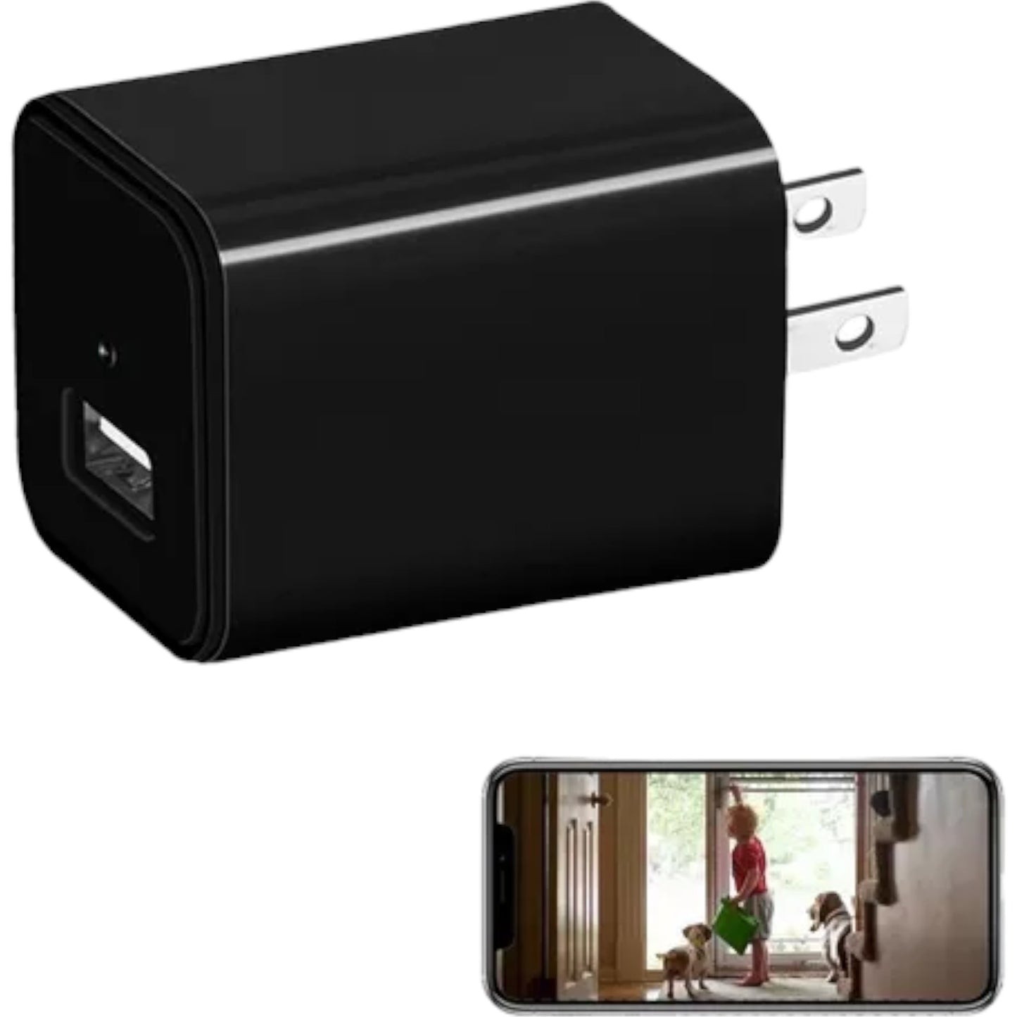 Cargador Oculto Mini Cámara Espía Camuflaje Espía 1080p Wifi