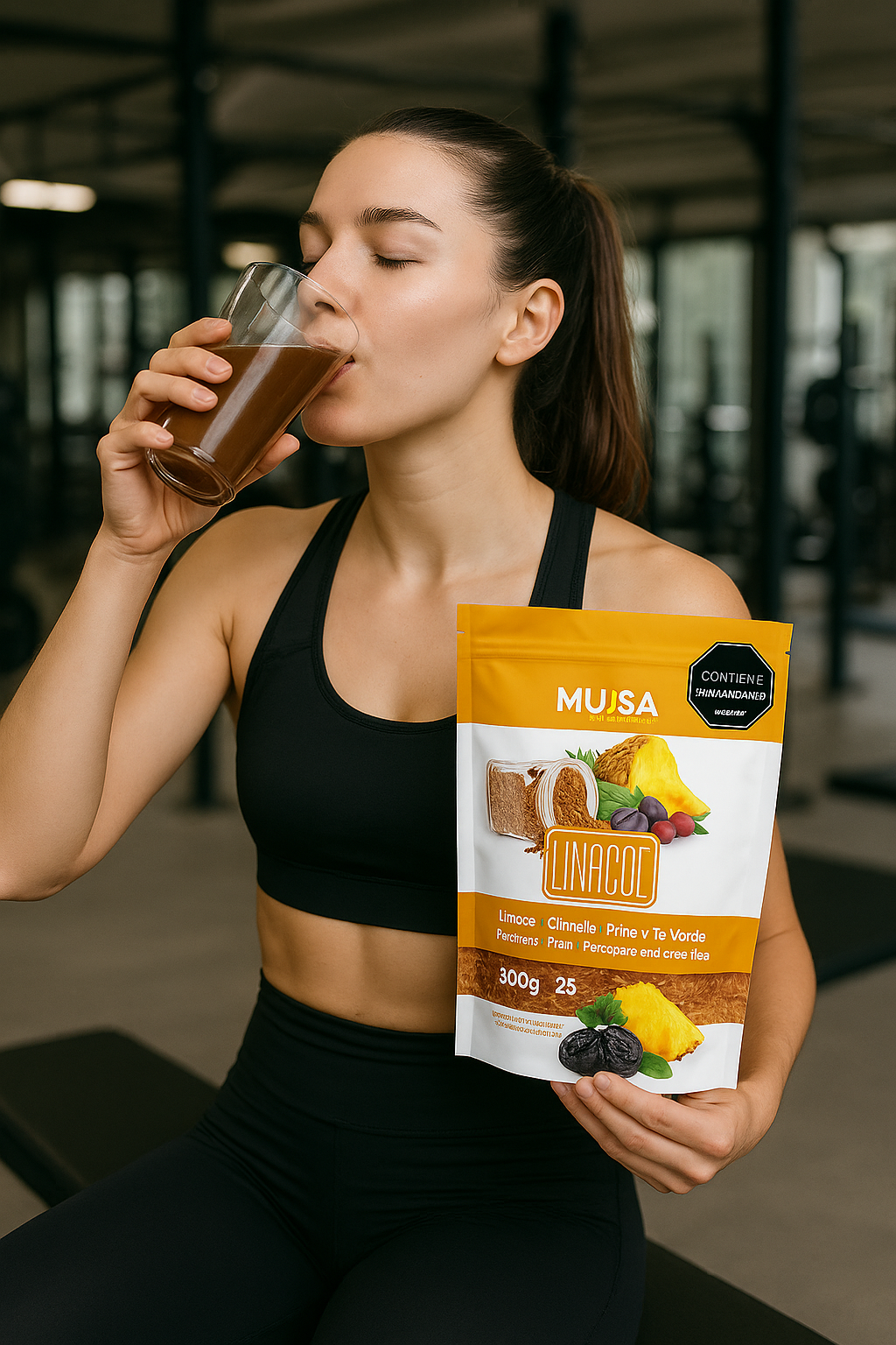 Linacol Munsa Fibra 500g Ciruela + Linaza + Piña +té Verde