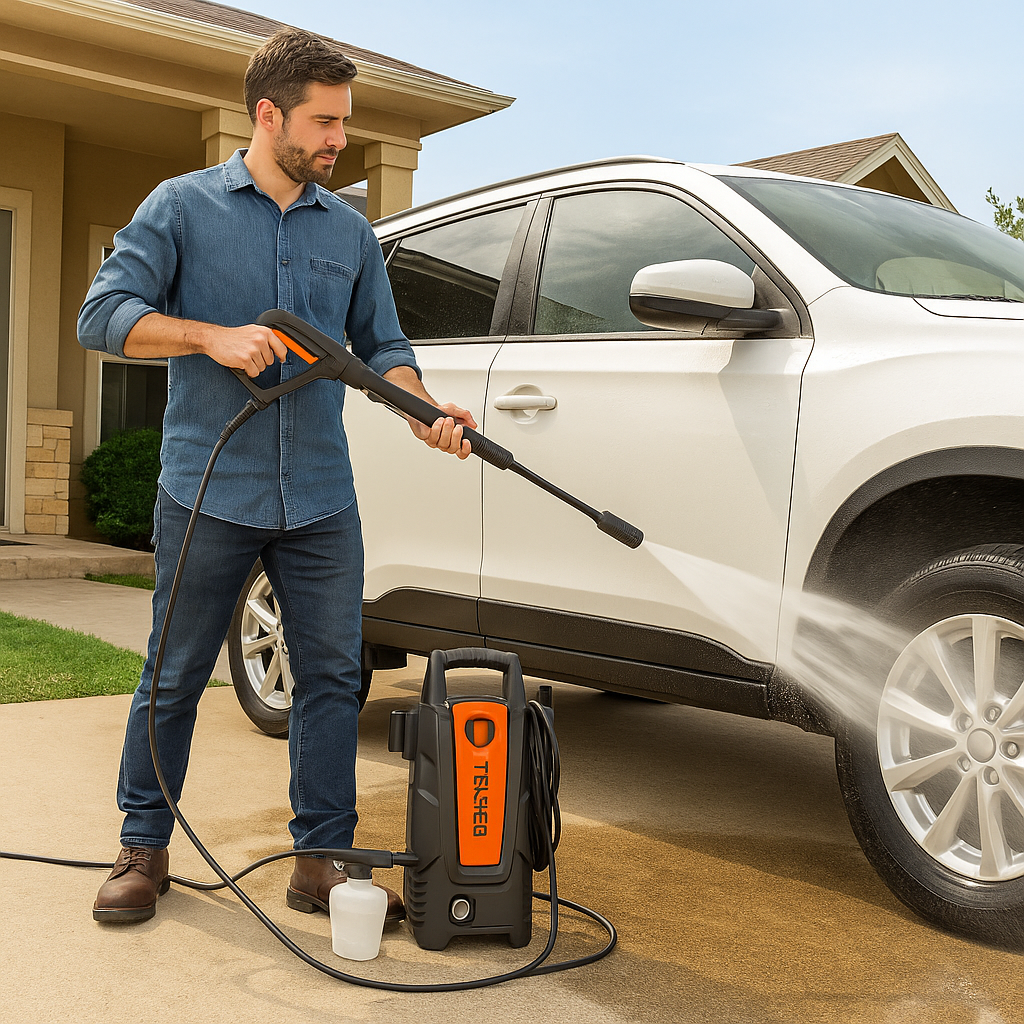 Hidrolavadora Portátil Truper 1.9 HP con Doble Filtro y 3 Lanzas 1500