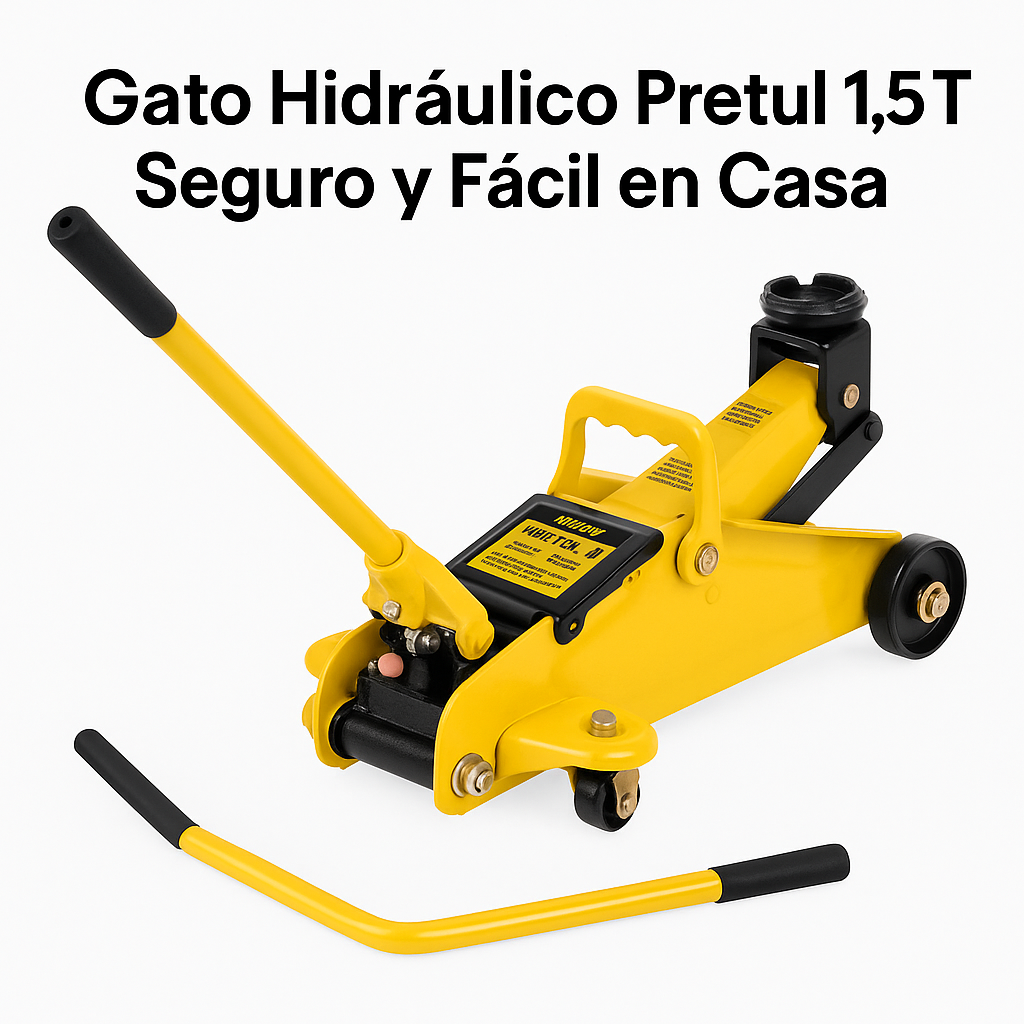 Gato hidráulico de patín 1.5t, 32 movimientos, Pretul