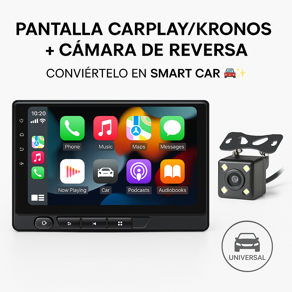 Pantalla Multimedia Carplay Monitor Inalámbrico