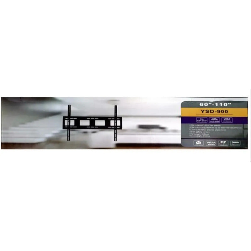 Soporte Fijo Ecualizable Tv De 60 A 110 Pulgadas Ysd-900  Negro