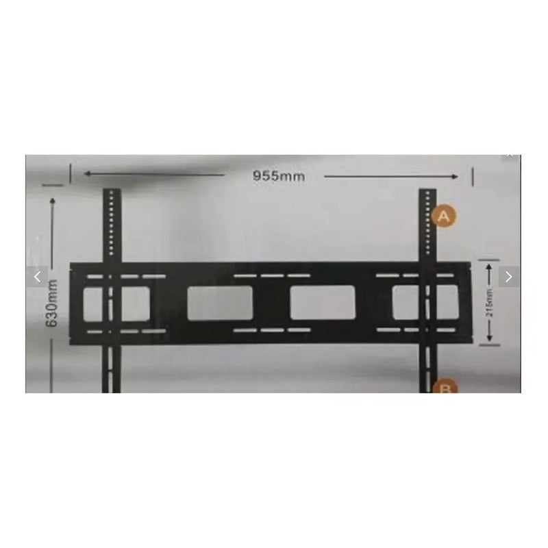 Soporte Fijo Ecualizable Tv De 60 A 110 Pulgadas Ysd-900  Negro