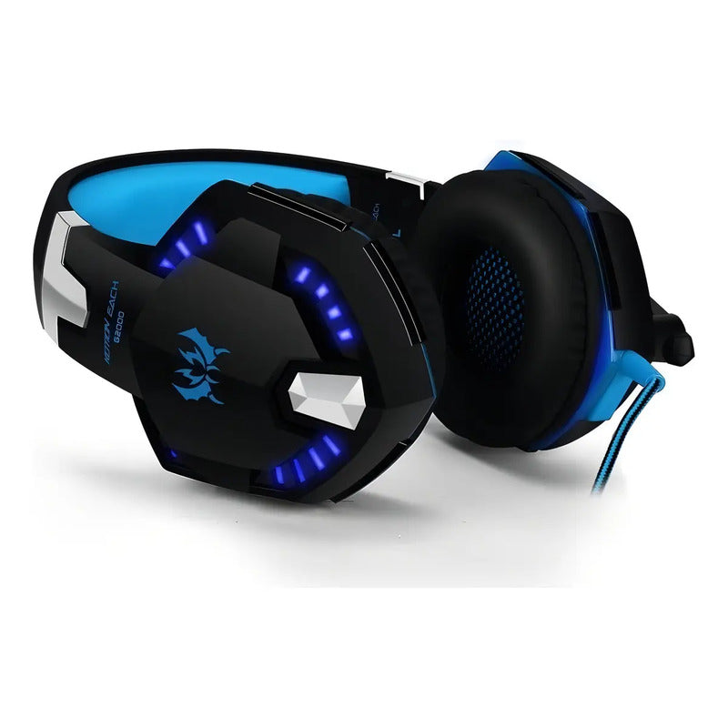 Auriculares Gamer Kotion G2000 Over-ear Negro/azul