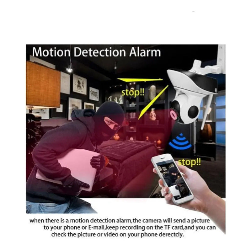 Cámara Ip Robotic Seguridad Wifi Visión Nocturna /galaxiatel Blanco