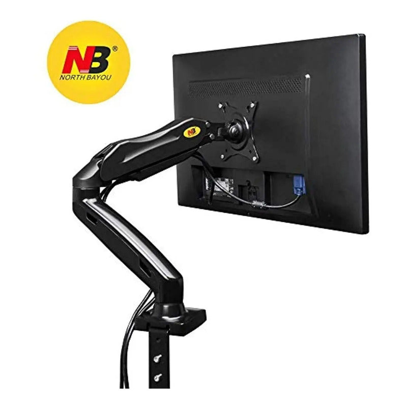 Soporte De Brazo Monitor A Escritorio Nb F80 17 A 27pulgadas Negro