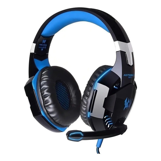 Auriculares Gamer Kotion G2000 Over-ear Negro/azul