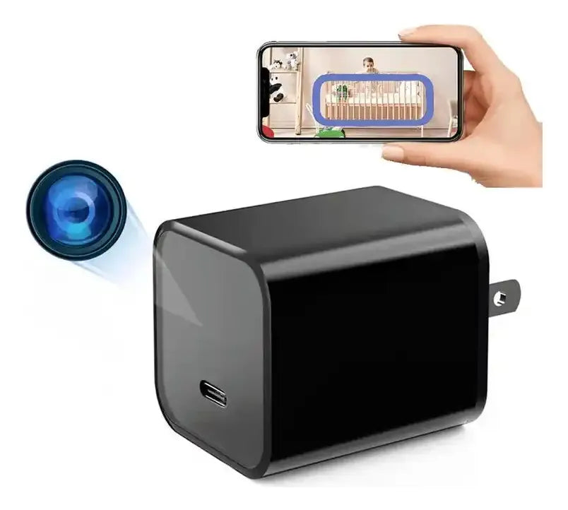 Cargador Oculto Mini Cámara Espía Camuflaje Espía 1080p Wifi