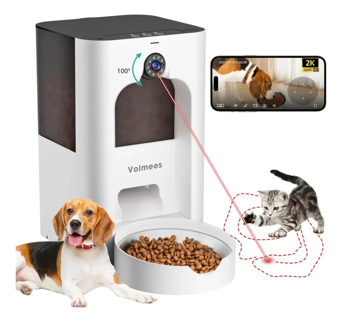 Comedero Inteligente Para Mascotas Con Cámara Y Micrófono