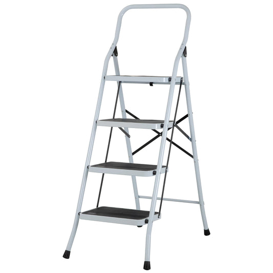 Escalera Plegable Pretul 4 Pasos Resistente Y Práctica
