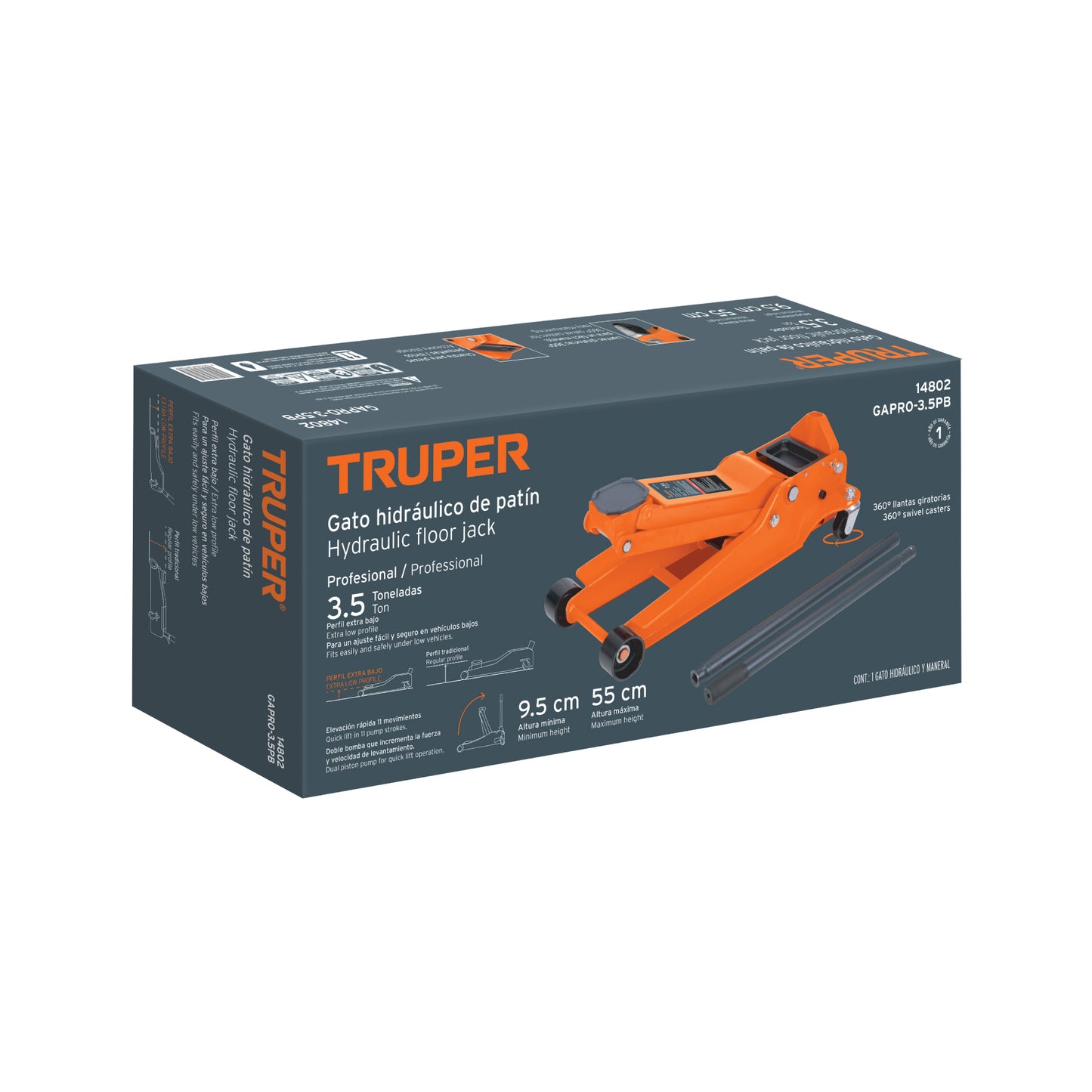 Truper Gato 3.5 Ton | Rápido, Seguro y Profesional