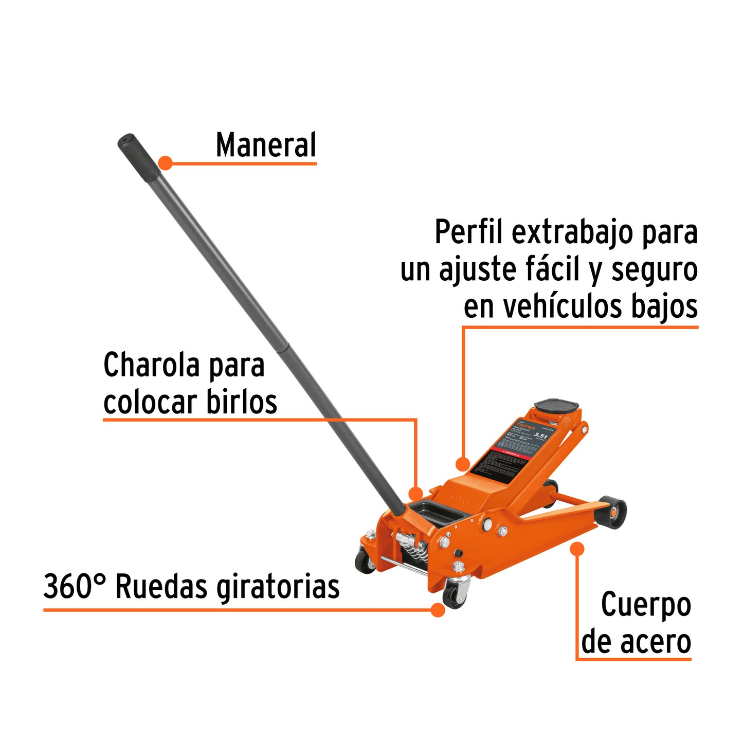 Truper Gato 3.5 Ton | Rápido, Seguro y Profesional