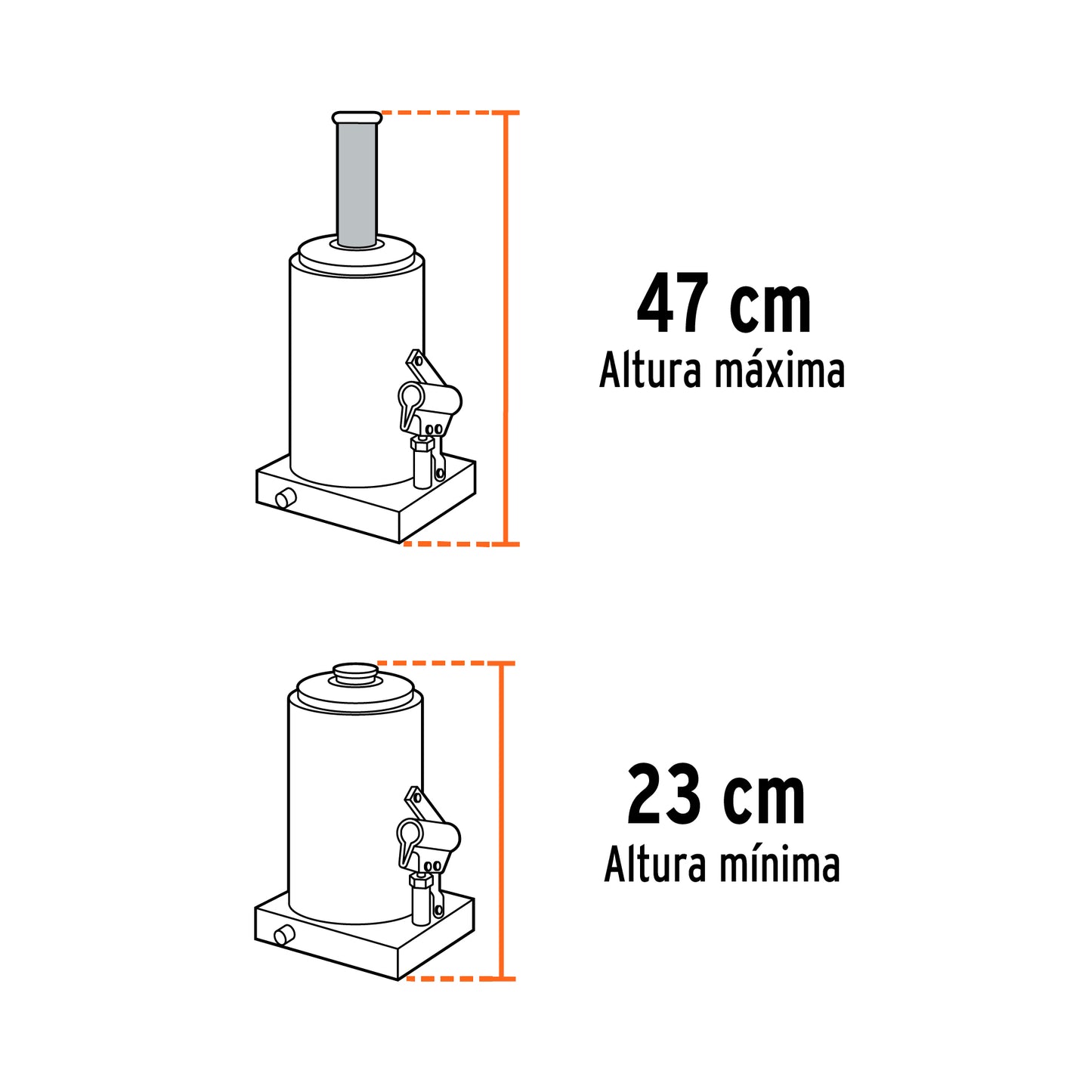 Truper Gato 8 Ton – Seguridad y estabilidad total