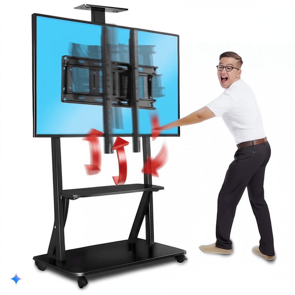 Soporte  Pedestal Ruedas 32 A 55/max 50kg Tv Móvil Carrito