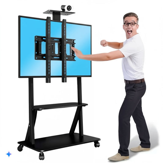 Soporte Pedestal Ruedas 32 A 70/max 50kg Tv Móvil Eventos