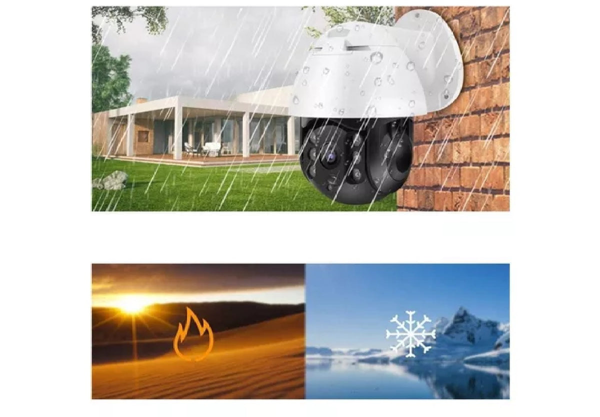Camara Ip Panoramica Domo 360° Exterior Wifi Full Hd