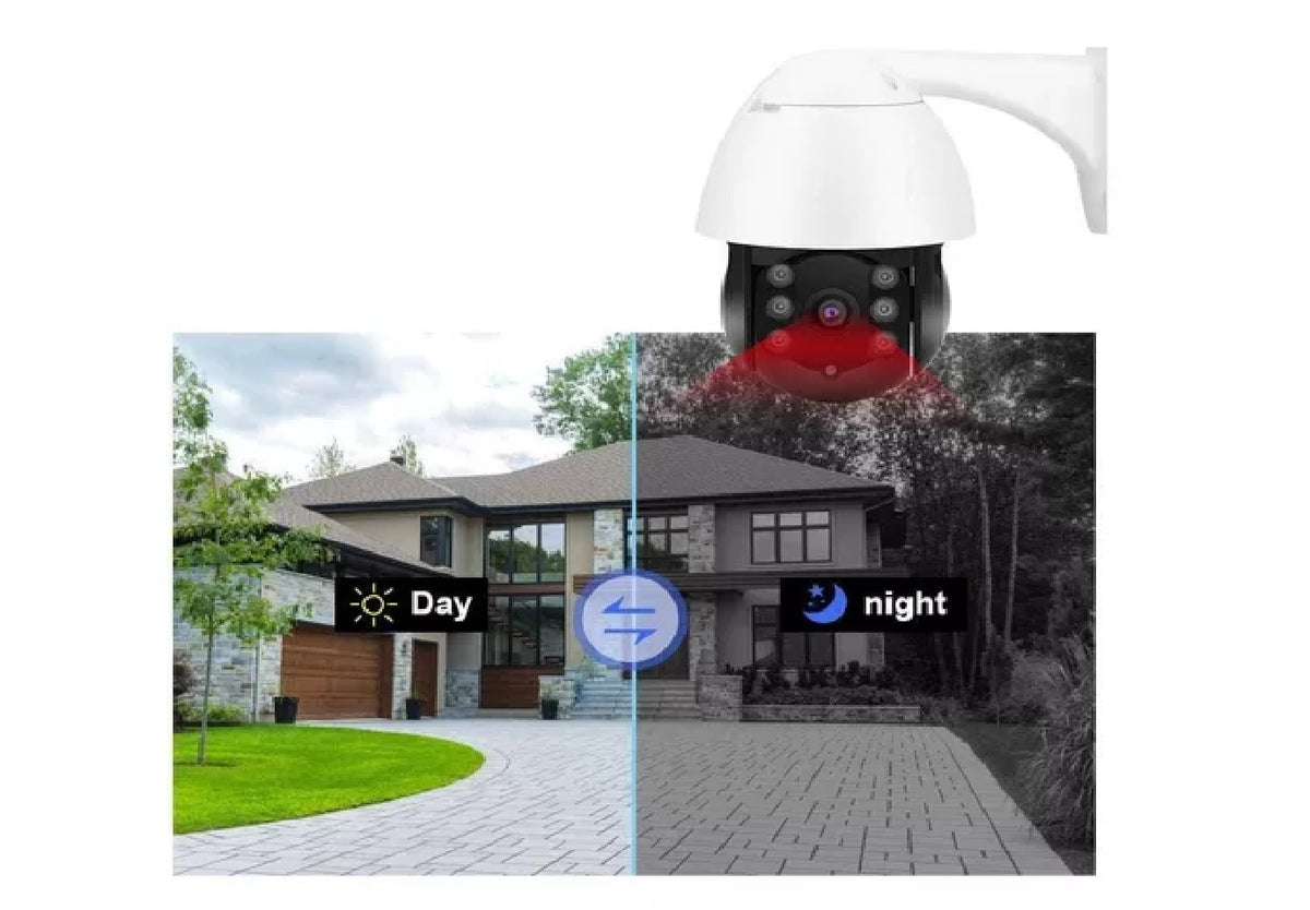 Camara Ip Panoramica Domo 360° Exterior Wifi Full Hd