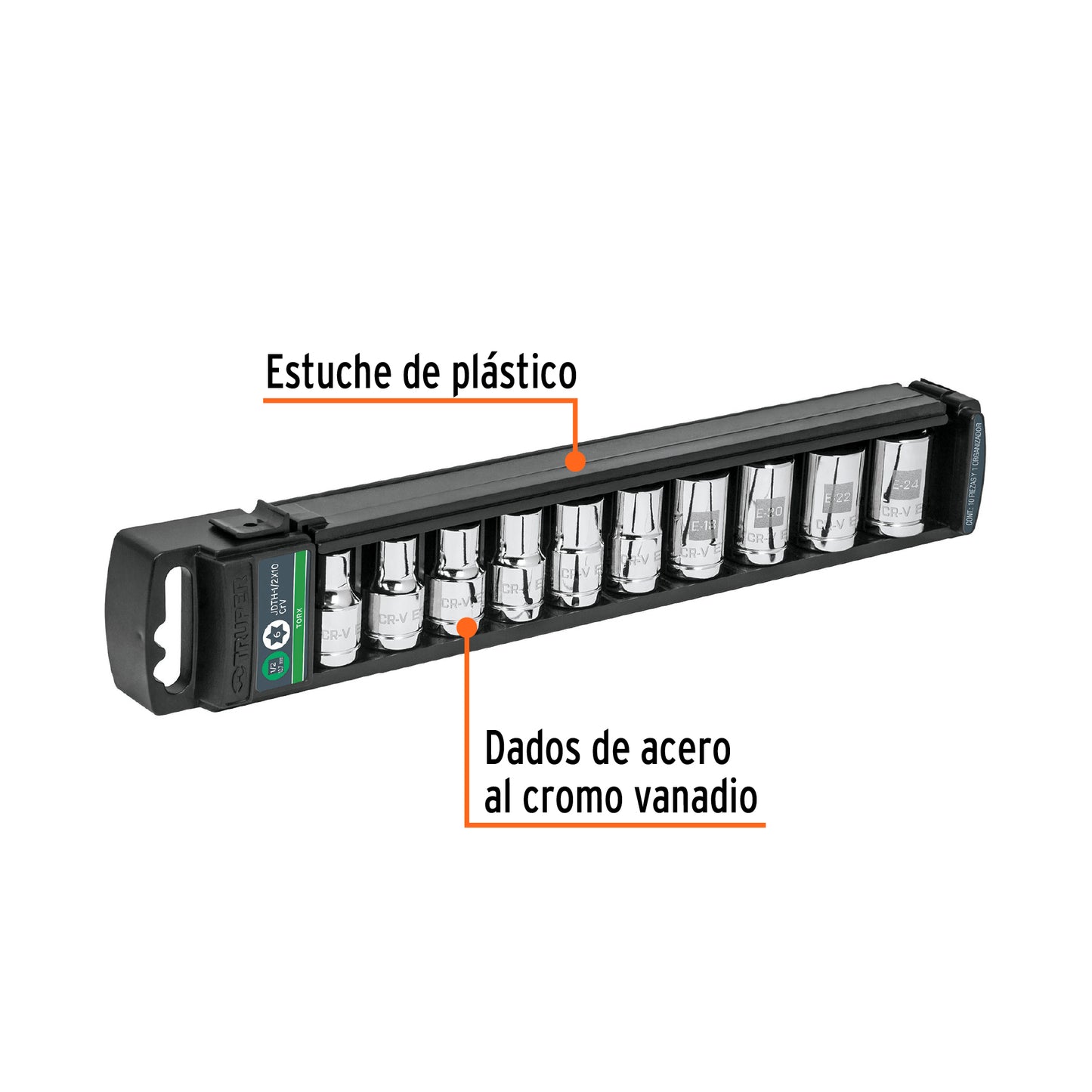 Dados Torx Truper 1/2" x10 | Potencia y Durabilidad