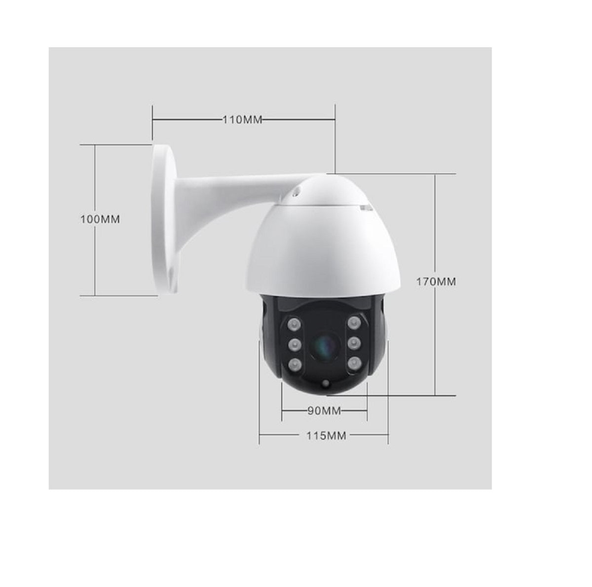 Camara Ip Panoramica Domo 360° Exterior Wifi Full Hd