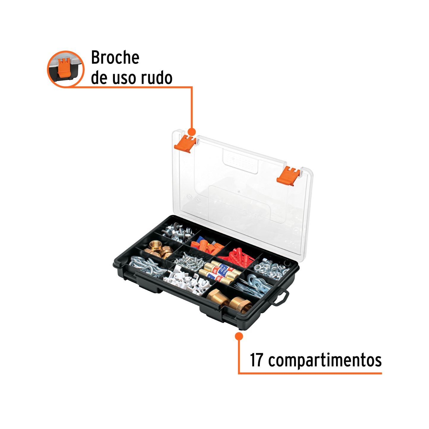 Organizador TRUPER 11 compartimentos | Orden fácil en casa y taller