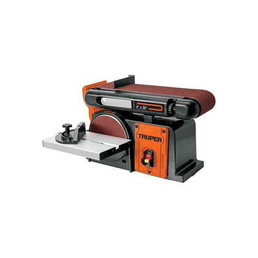 Lijadora de banda y disco 4 x 6", 1/2 HP (375 W), Truper