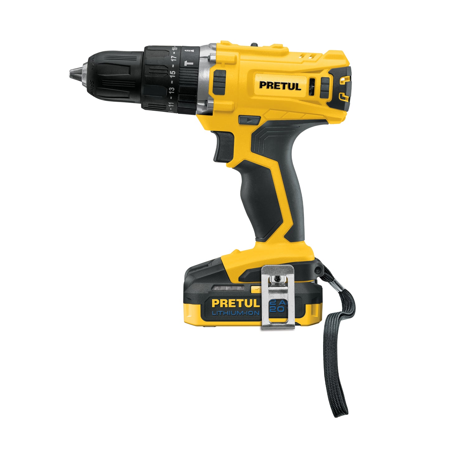 Rotomartillo 12, 20V, 1 batería 2Ah, PRETUL