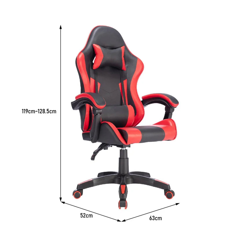 Silla Gamer Ergonómica Reclinable Roja