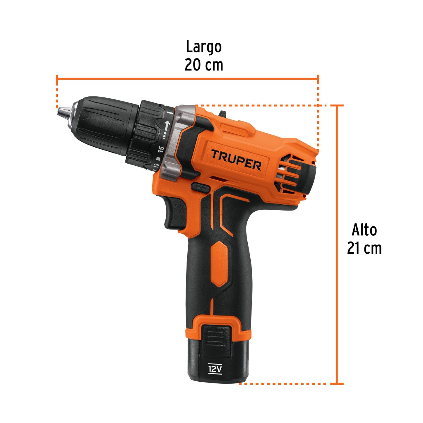 Taladro compacto 3/8", 12V, PRO