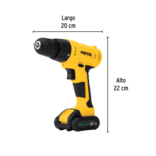 kit Taladro Pretul 12V Ligero Para Instalar Y Reparar