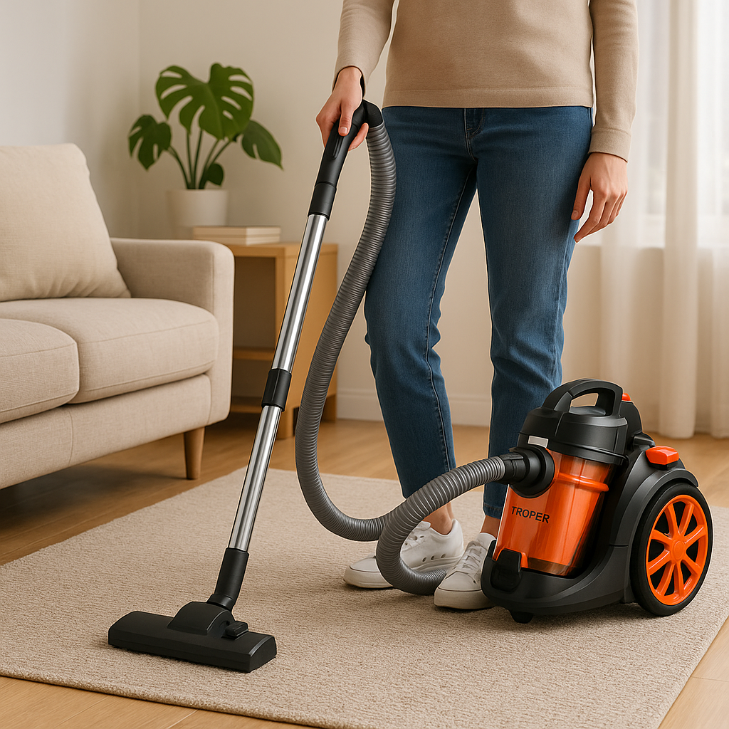 Aspiradora Truper 1200 W | Potencia limpia sin esfuerzo