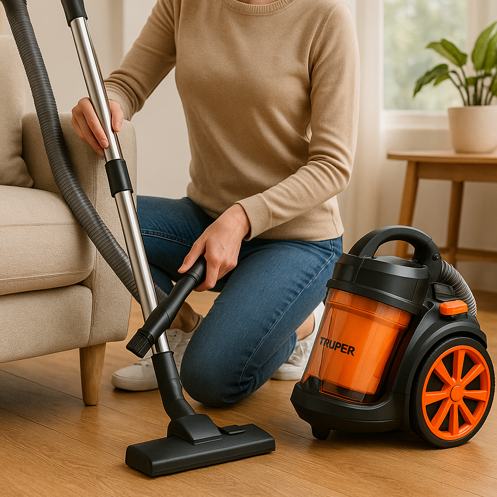 Aspiradora Truper 1200 W | Potencia limpia sin esfuerzo